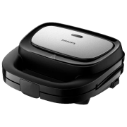 Aparat pentru sandvișuri Philips HD2350/80 Black 750 W, Cantitatea de sandwich-uri: 