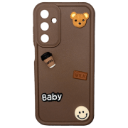 Чехол для смартфона Samsung Galaxy A25 (Cute Stikers) Белый Коричневый EVO, ТПУ, Back