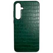 Чехол для смартфона Samsung Galaxy A55 (Premium Leather) Leather Зелёный EVO, ТПУ, Back