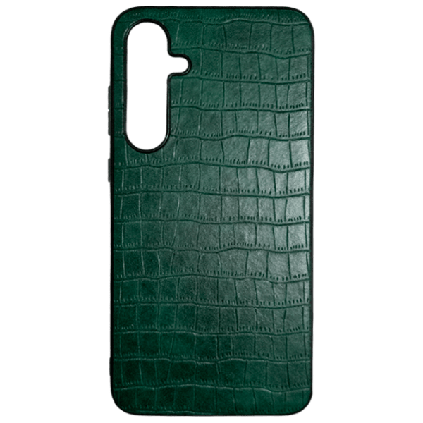 Чехол для смартфона Samsung Galaxy A35 (Premium Leather) Leather Зелёный EVO, ТПУ, Back photo 1