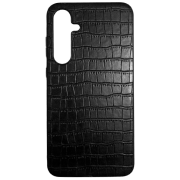 Чехол для смартфона Samsung Galaxy A35 (Premium Leather) Leather Черный EVO, ТПУ, Back