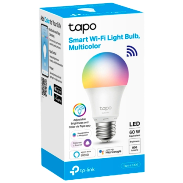 Bec inteligent LED TP-Link Tapo L530E E27 | 8 W | RGB photo 8