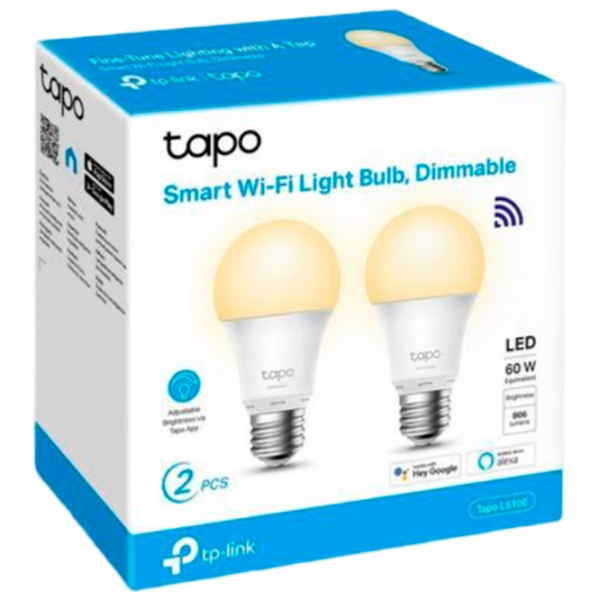 Комплект лампочек светодиодная TP-Link Tapo L510E(2-pack) E27 | 8.7 Вт | White photo 7