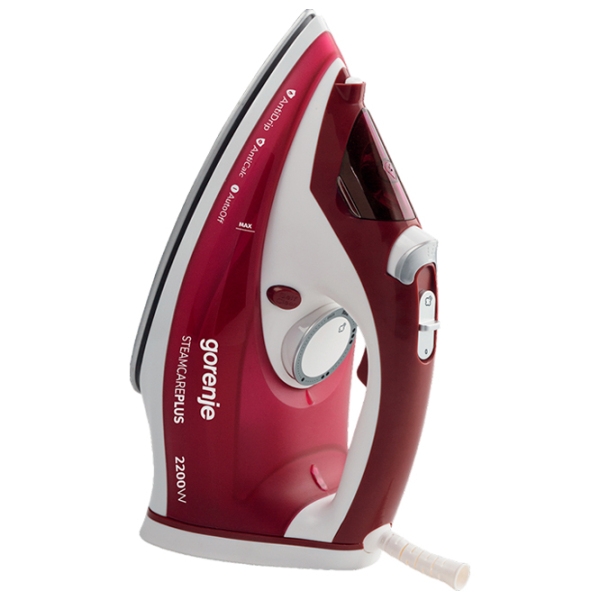 Fier de călcat Gorenje SICH2200RBC Red 2200 W, 30 g/min, 0.28 l, Ceramică photo 2