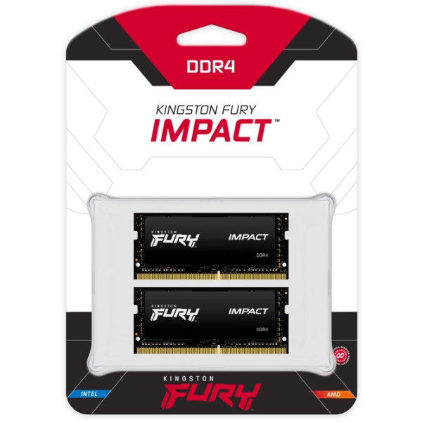 Memorie RAM 32 GB Kingston FURY IMPACT SO-DIMM KF426S16IBK2/32 SO-DIMM, DDR4, 2666 MHz photo 2