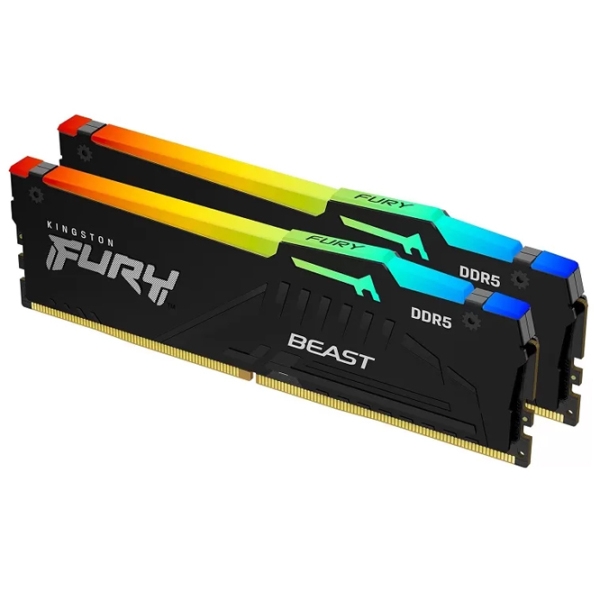 Memorie RAM 64 GB Kingston FURY Beast RGB KF560C36BBEAK2-64 DIMM, DDR5, 6000 MHz photo 2