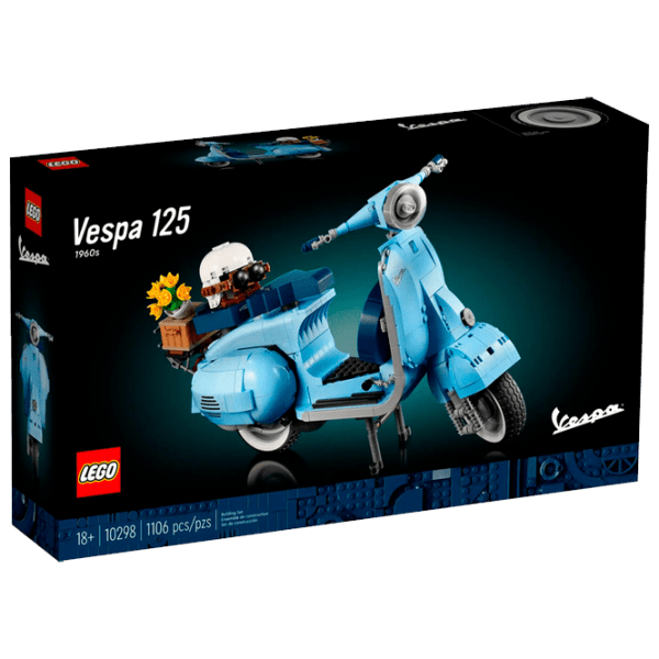 Конструктор LEGO Vespa Piaggio Разноцветный Количество деталей 1106, 18+ photo 1