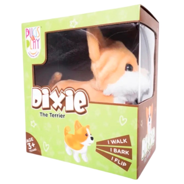 Интерактивная игрушка Pugs At Play Animals Flipping dog Dixie Бежевый 3+ photo 5