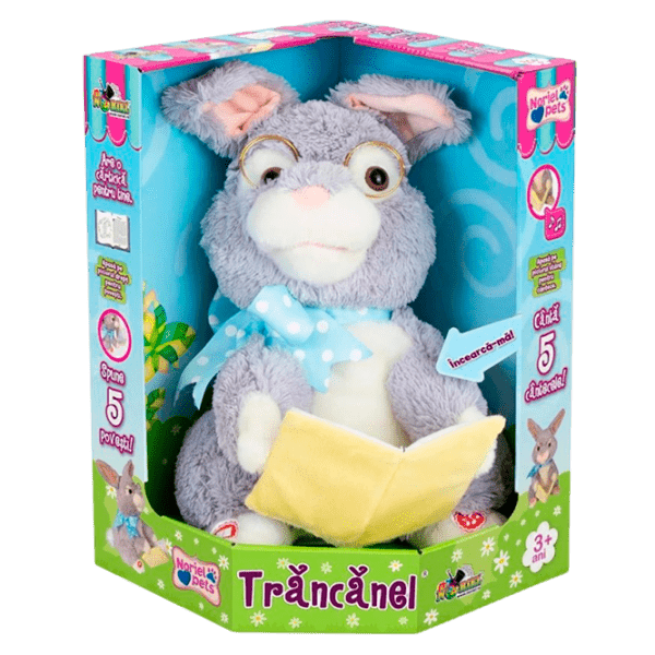 Jucărie interactivă Noriel Noriel Pets Trancanel Iepurasul Povestitor Gray 3+ photo 1