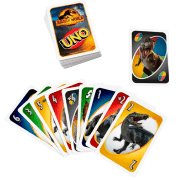 Joc de masă Mattel Jurassic World Uno, 7+