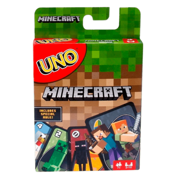 Joc de masă Mattel Uno Minecraft Uno, 7+ photo 1