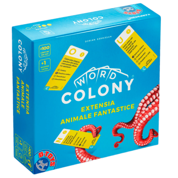 Joc de masă D-TOYS Word Colony - Extensie, Animale fantastice Set suplimentar, 10+