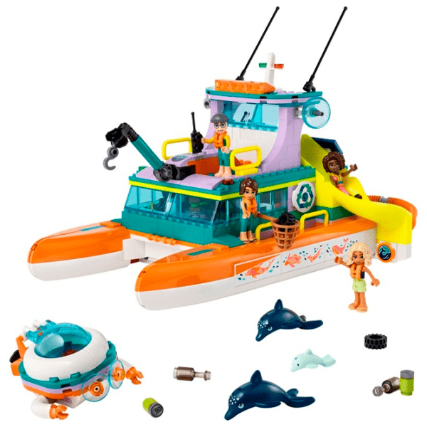 Constructor LEGO Sea Rescue Boat Multicolor Numărul de piese 717, 7+ photo 2