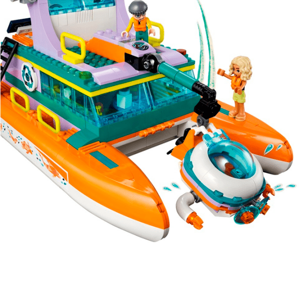 Constructor LEGO Sea Rescue Boat Multicolor Numărul de piese 717, 7+ photo 5