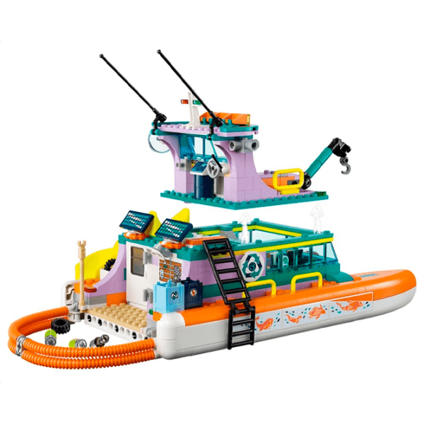 Constructor LEGO Sea Rescue Boat Multicolor Numărul de piese 717, 7+ photo 6
