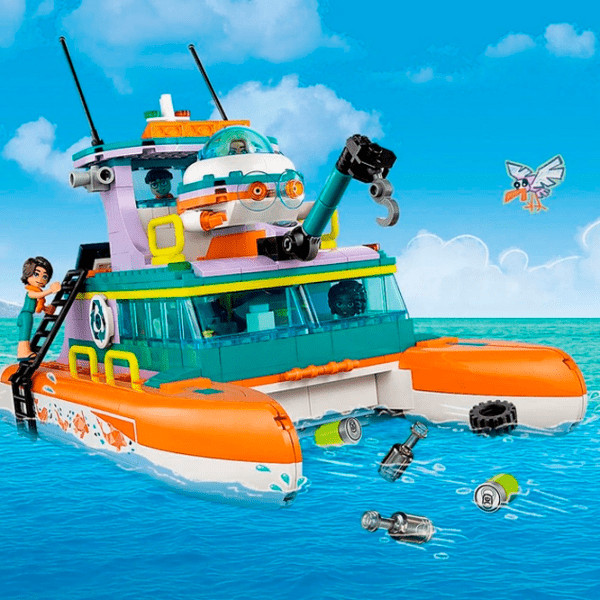 Constructor LEGO Sea Rescue Boat Multicolor Numărul de piese 717, 7+ photo 11