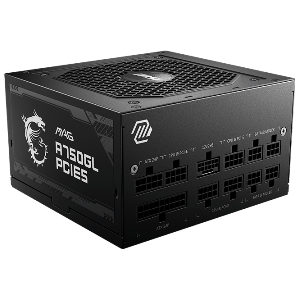 Sursă de alimentare MSI MAG A750GL PCIE5 750 W Black  photo 1
