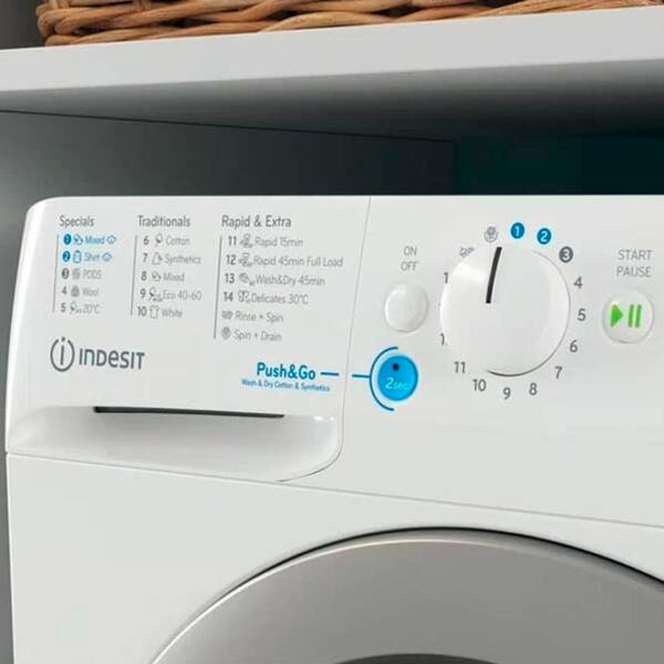 Mașină de spălat Indesit BDE 76435 WSV EE White 7 kg, 1400 rpm, D photo 6