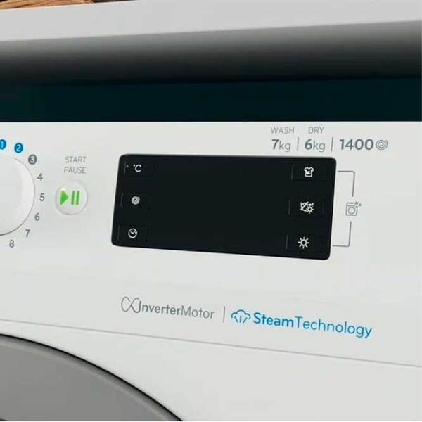 Mașină de spălat Indesit BDE 76435 WSV EE White 7 kg, 1400 rpm, D photo 7