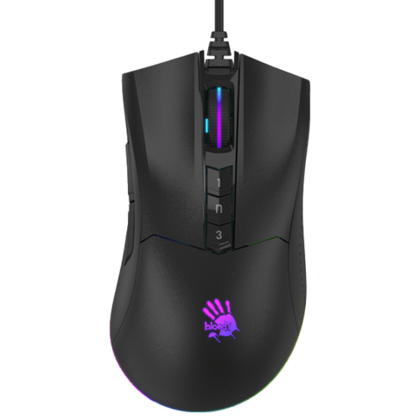 Mouse A4Tech P90s Bloody Black Cu fir / 8000 dpi photo 1