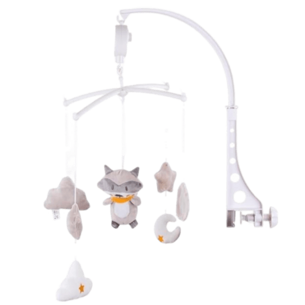 Карусель для кроватки Chipolino Raccoon MILS02113RC Белый 0+ photo 1