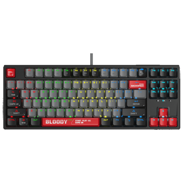 Tastatură Bloody S87 Black Gaming, Cu fir photo 1