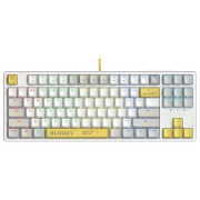 Tastatură Bloody S87 White Gaming, Cu fir