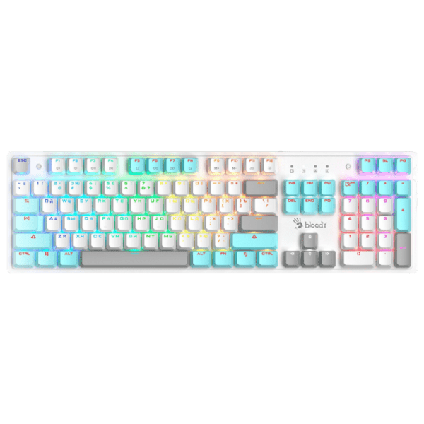 Клавиатура A4Tech Bloody S510R Белый Игровой, Проводная photo 1