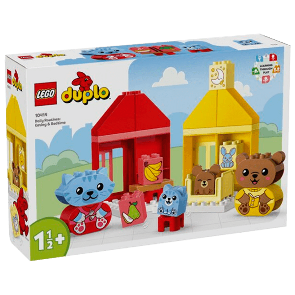 Constructor LEGO Daily Routines: Eating & Bedtime Multicolor Numărul de piese 28, 1.5+ photo 1