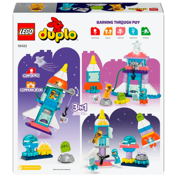 Constructor LEGO 3in1 Space Shuttle Adventure Multicolor Numărul de piese 58, 3+ photo 11