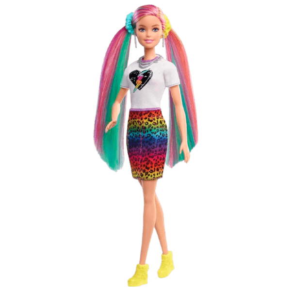 Păpușă Barbie Rainbow Leopard model GRN81 3+ photo 1
