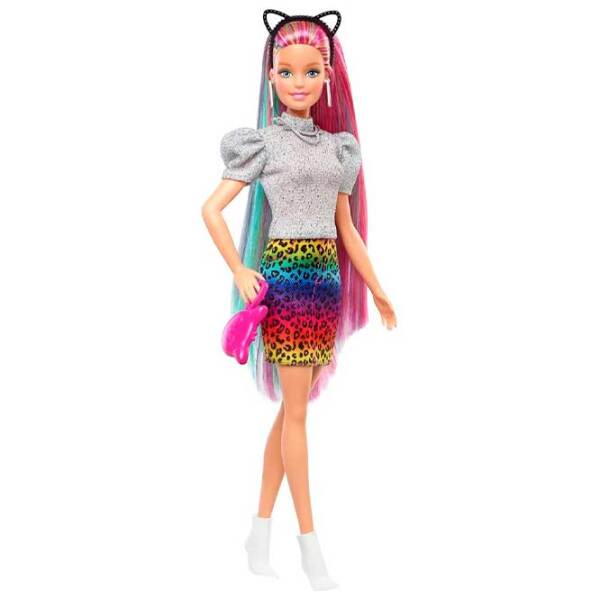 Păpușă Barbie Rainbow Leopard model GRN81 3+ photo 4