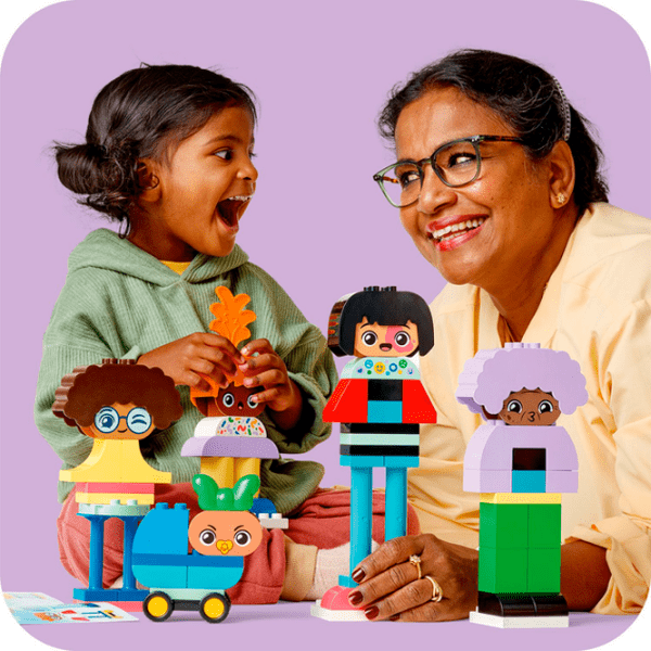 Constructor LEGO Buildable People with Big Emotions Multicolor Numărul de piese 71, 3+ photo 11
