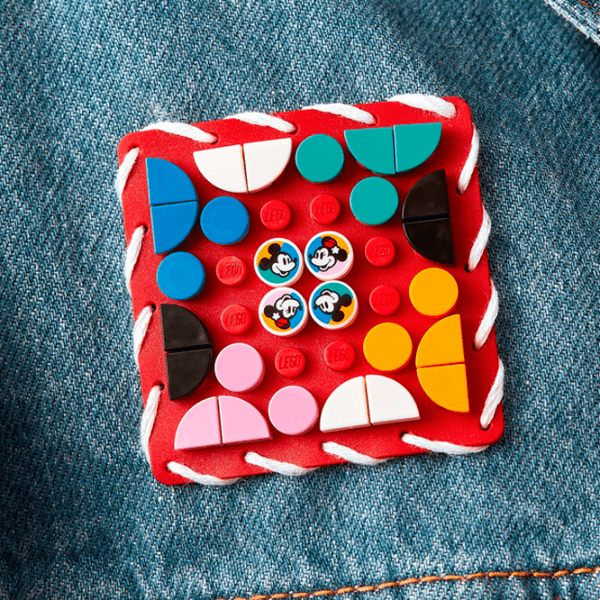 Constructor LEGO Mickey Mouse & Minnie Mouse Stitch-on Patch Multicolor Numărul de piese 95, 8+ photo 5
