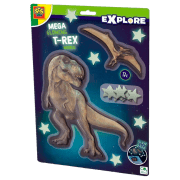 Set de creație SES Explore Mega Glowin T-Rex World 25129S Multicolor Pentru copii, 5+
