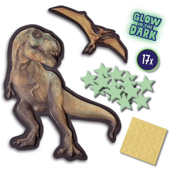 Set de creație SES Explore Mega Glowin T-Rex World 25129S Multicolor Pentru copii, 5+ photo 3