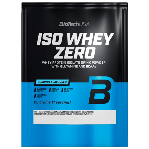 Proteină BioTechUSA Iso Whey Zero 25 g Nucă de cocos | praf photo 1