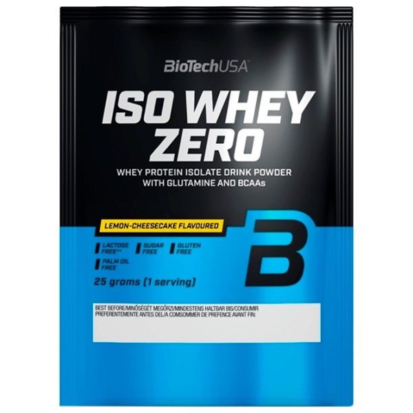Proteină BioTechUSA Iso Whey Zero 25 g Lemon, cheesecake | praf photo 1