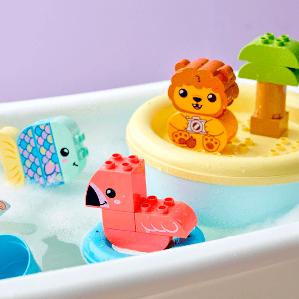 Constructor LEGO Bath Time Fun: Floating Animal Island Multicolor Numărul de piese 20, 1.5+ photo 7