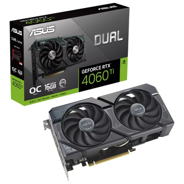 Placă video Asus GeForce RTX 4060 Ti Dual OC Edition 16 GB PCI Express x16 4.0 photo 9