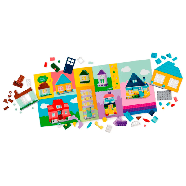 Constructor LEGO Creative Houses Multicolor Numărul de piese 850, 4+ photo 5