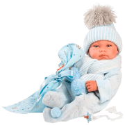Кукла Llorens Tino Toquilla Bambi Azul малыш 84337 3+