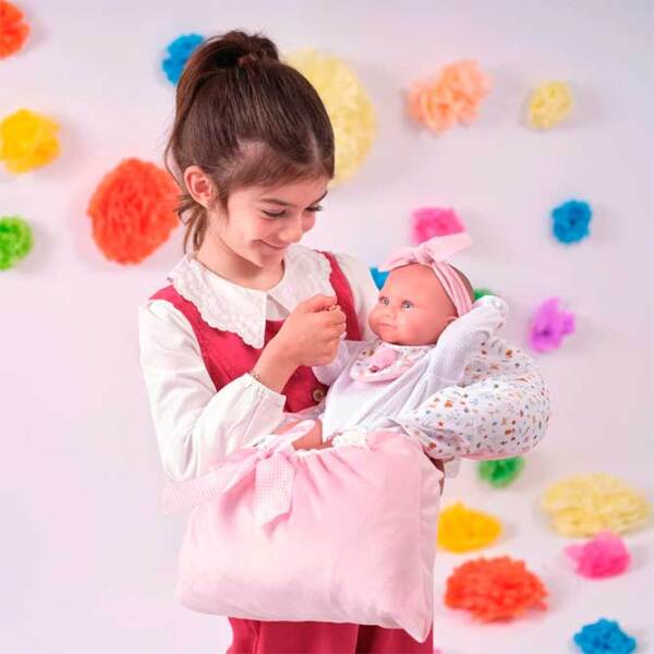 Păpușă Llorens Nica Recien Nacida Saquito bebeluș 73801 3+ photo 5