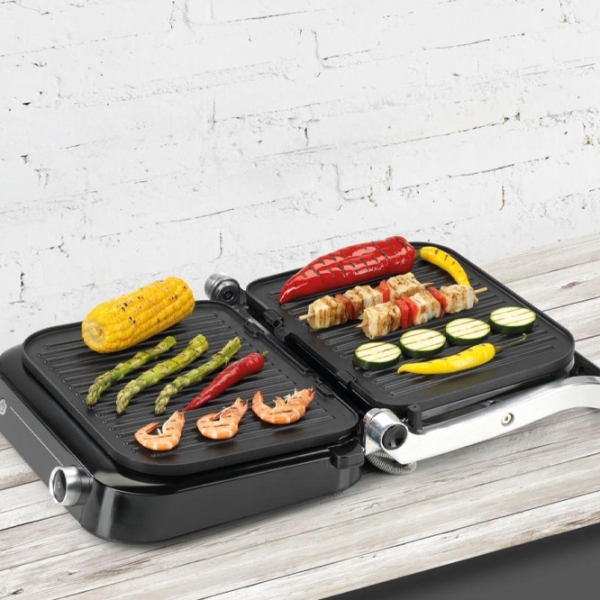 Grill electric Gorenje GCG2100S Inox 2100 W, Contact, Barbecue, 100 °С photo 6