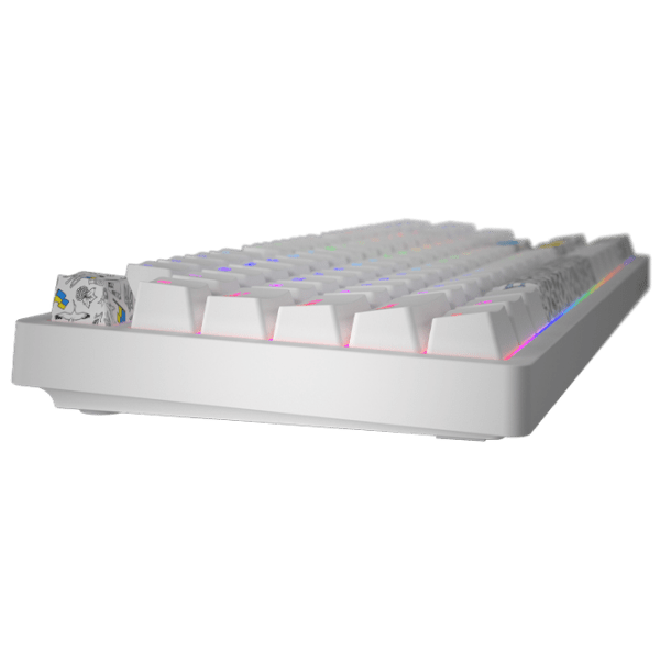 Tastatură Hator Rockfall 2 Mecha TKL Authentic Edition White Gaming, Cu fir photo 4