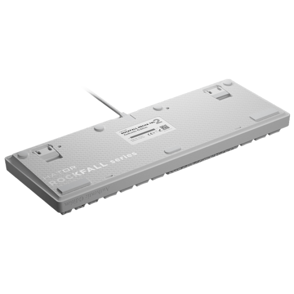 Tastatură Hator Rockfall 2 Mecha TKL Authentic Edition White Gaming, Cu fir photo 5