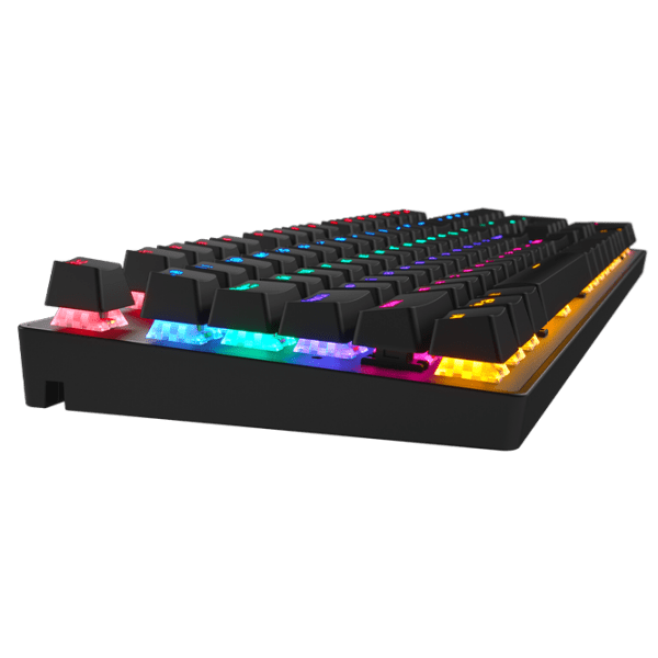 Tastatură Hator Starfall Rainbow Origin Blue Black Gaming, Cu fir photo 3