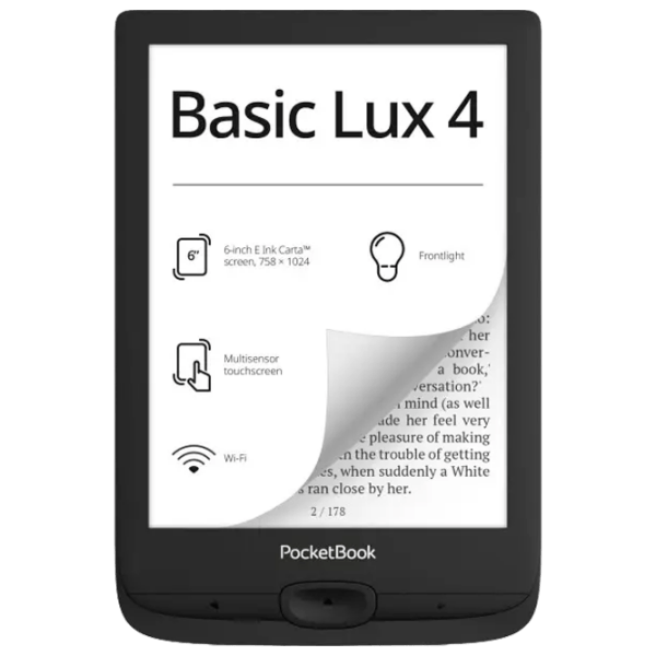 Carte electronică Pocketbook 618 Basic Lux 4 8 GB Black  photo 1