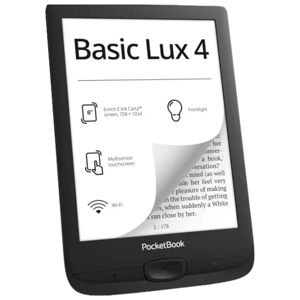 Carte electronică Pocketbook 618 Basic Lux 4 8 GB Black  photo 2