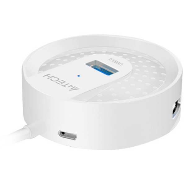 Adaptor Hub A4Tech HUB-30 White USB Type-A photo 3